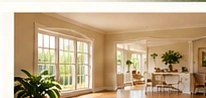 Bright empty living room ready for sale